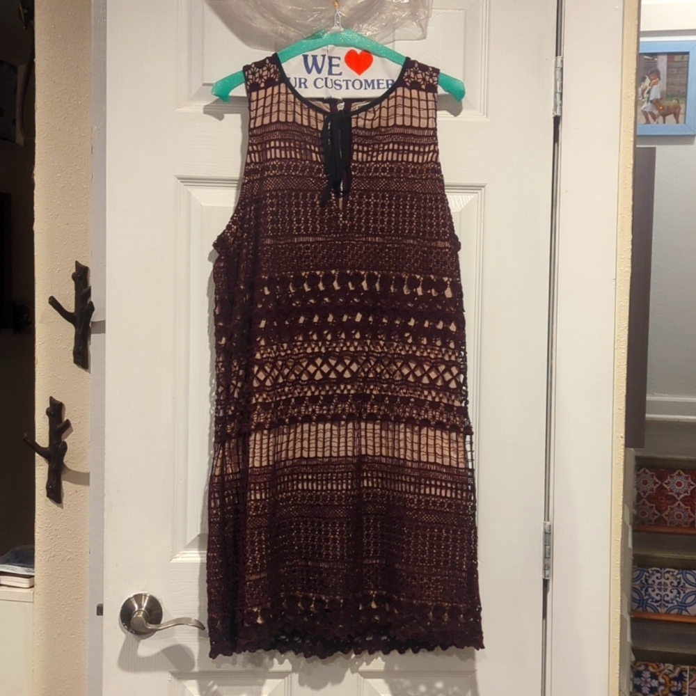 Nordstrom's burgundy woven dress